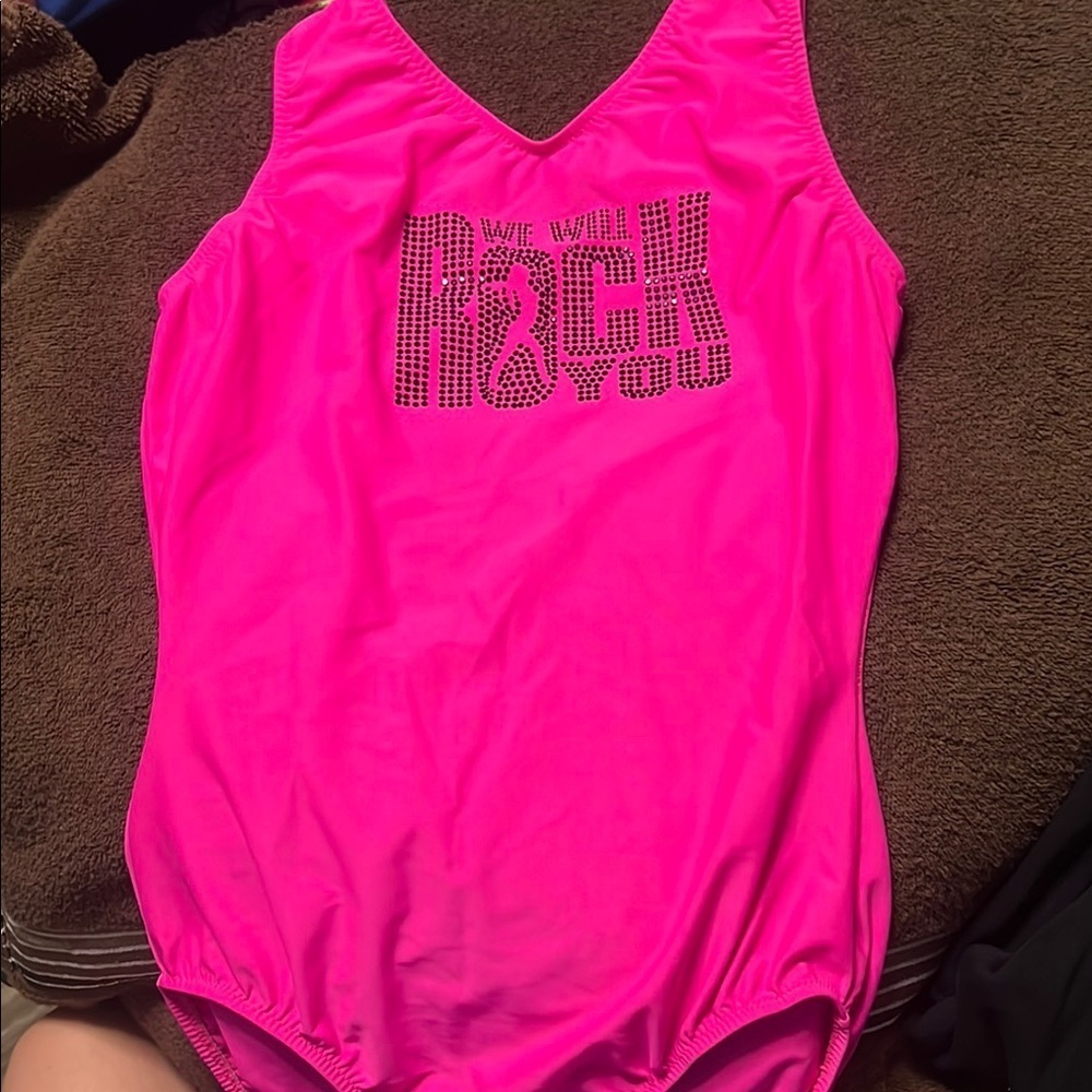 Pink Graphic Swimsuit